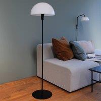 Dyberg Larsen Jazz floor lamp, opal/black