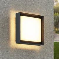 Prios Epava LED outdoor wall lamp, square