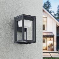 Prios LED outdoor wall lamp Gamion, anthracite, metal, IP54