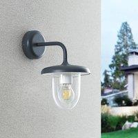 Prios Larkumi outdoor wall lamp with E27 socket
