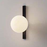 Eco-Light Pluto wall light, 1-bulb, black/white, switch