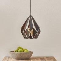 EGLO Carlton hanging light black-copper 31 cm