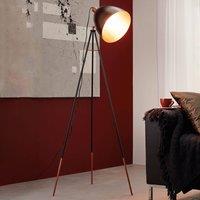 EGLO Chester floor lamp in black/copper