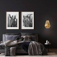 EGLO Chiavica pendant light, brass, 1-bulb, 20.5cm