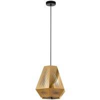 EGLO Chiavica pendant light, brass, 1-bulb, 36cm