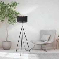EGLO Esteperra floor lamp, tripod, black/gold