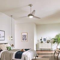 KICHLER Voya LED ceiling fan cream