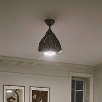 KICHLER Terna LED ceiling fan, nickel/cream