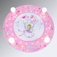 Elobra Princess Lillifee ceiling light with LEDs, round
