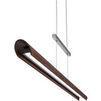 Elobra Colombia S LED pendant light, walnut