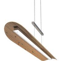 Elobra Colombia XL LED pendant light, natural knotty oak