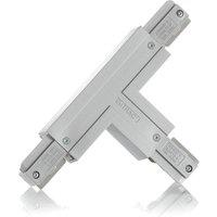 Eutrac T-connector earth inside right, silver