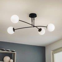 EMIBIG LIGHTING Pregos 4 ceiling light in black, 4-bulb