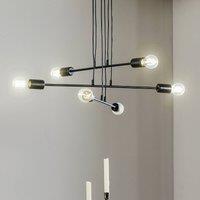 EMIBIG LIGHTING Multipo 6 pendant light, 6-bulb in black