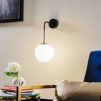 EMIBIG LIGHTING Ognis K1 wall light with spherical shade, black/gold