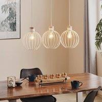 EMIBIG LIGHTING Barbado pendant light, 3-bulb in white