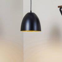 EMIBIG LIGHTING Lenox pendant light, 1-bulb, black/gold