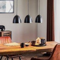 EMIBIG LIGHTING Lenox pendant light, 3-bulb, black/gold
