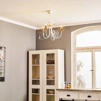 EMIBIG LIGHTING Foreman 3-bulb chandelier, white-copper