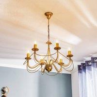 EMIBIG LIGHTING Tori 6 chandelier, 6-bulb, gold