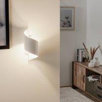 EMIBIG LIGHTING Spiner wall lamp, white, height 30 cm, steel