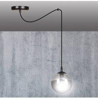 EMIBIG LIGHTING Glassy pendant light, decentralised, black, graphite, glass, 14 cm