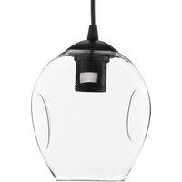 EMIBIG LIGHTING Starla hanging light, 1-bulb, clear glass shade