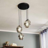 EMIBIG LIGHTING Starla round 4-bulb hanging light, graphite glass