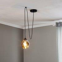 EMIBIG LIGHTING Starla decentralised hanging light, 1-bulb, glass, graphite