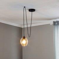 EMIBIG LIGHTING Starla pendant light, decentralised, 1-bulb, clear glass