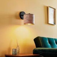 EMIBIG LIGHTING Jari wall lamp with fabric shade, rose gold
