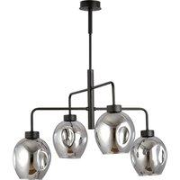 EMIBIG LIGHTING Lukka pendant light, 4-bulb, black/graphite