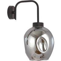EMIBIG LIGHTING Lukka wall light, 1-bulb, black/graphite