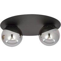 EMIBIG LIGHTING Ceiling lamp solar, black/graphite, 2-bulb