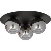 EMIBIG LIGHTING Ceiling lamp solar, black/graphite, 3-bulb