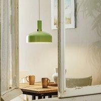 Eko-Light Malmo hanging light with mint green lampshade