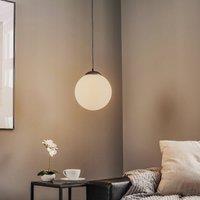 Eko-Light Lima hanging lamp, opal glass, black, 1-bulb