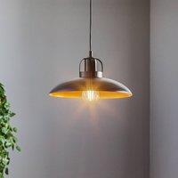 Eko-Light Felix pendant light, black/antique gold, 1-bulb