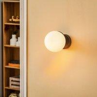 Eko-Light Sfera wall light, 1-bulb, glass/black