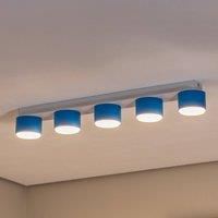 Eko-Light Cloudy ceiling light, 5-bulb, blue