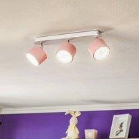 Eko-Light Cloudy ceiling spotlight, 3-bulb, pink