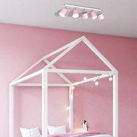 Eko-Light Cloudy ceiling spotlight, 5-bulb, pink