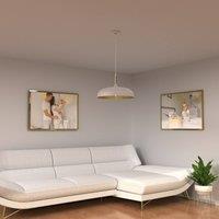 Eko-Light Lincoln pendant light, white/gold