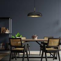 Eko-Light Lincoln pendant light, black/gold