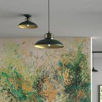 Eko-Light Felix hanging light, green/gold, 1-bulb