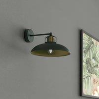 Eko-Light Felix wall lamp, green/gold