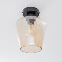 Eko-Light Santiago ceiling light, 1-bulb, amber