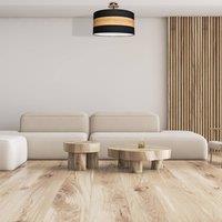 Eko-Light Terra ceiling light made of wood and textile, black