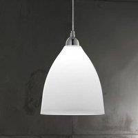 Fabas Luce Glass pendant light PROVENZA 20 cm white