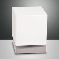 Fabas Luce With touch dimmer - Brenta LED table lamp nickel